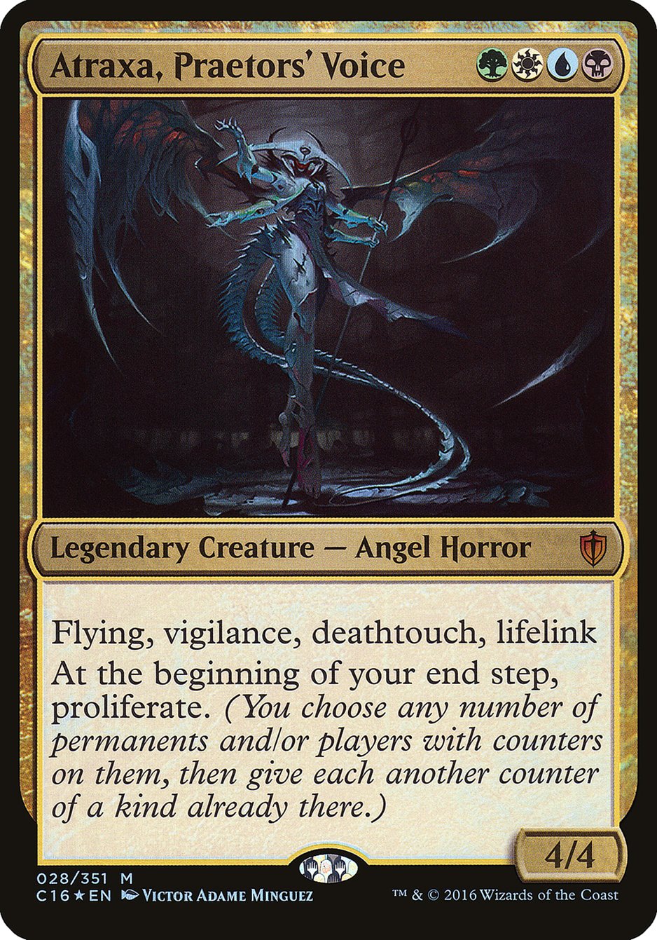Atraxa, Praetors' Voice OC16-28 Commander 2016 Oversized Magic card
