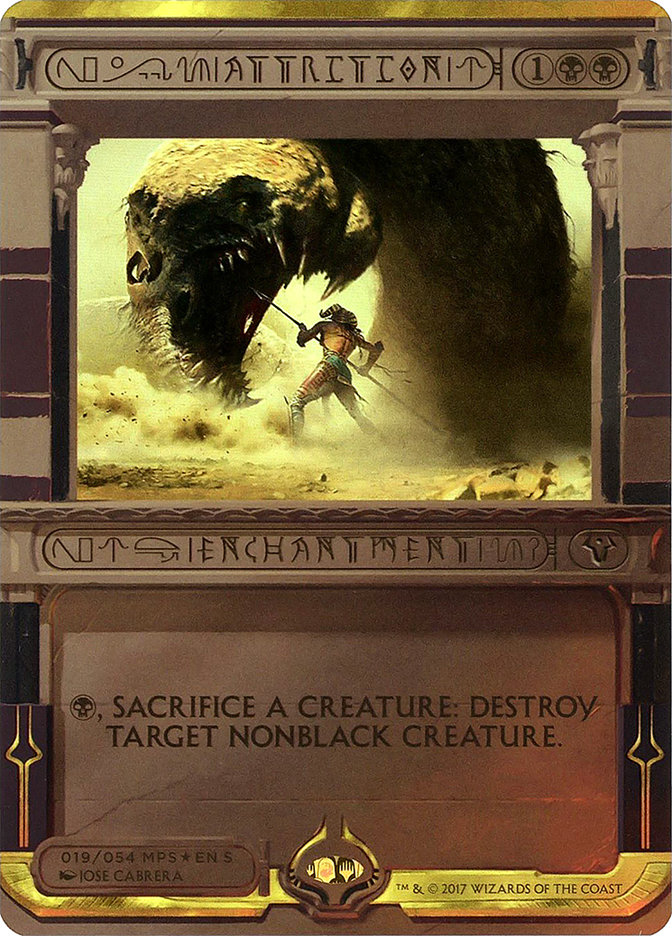 Attrition MP2-19 Amonkhet Invocations Magic card