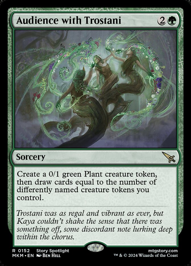 Audience with Trostani MKM-152 Murders at Karlov Manor Magic card