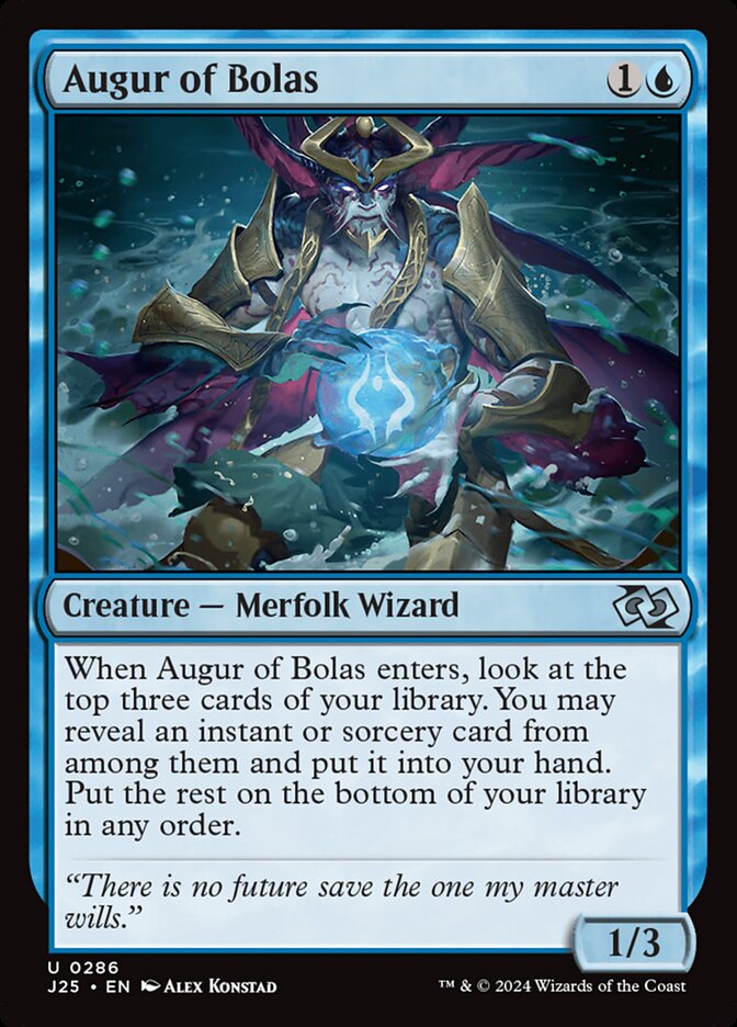 Augur of Bolas J25-286 Foundations Jumpstart Magic card