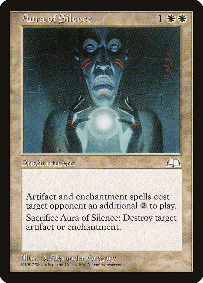 Aura of Silence WTH-7 Weatherlight Magic card
