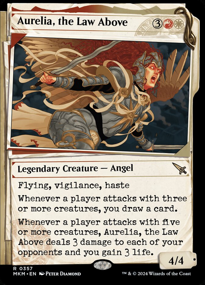 Aurelia, the Law Above MKM-357 Murders at Karlov Manor Magic card