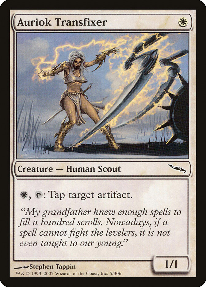 Auriok Transfixer MRD-5 Mirrodin Magic card