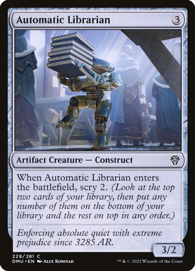 Automatic Librarian DMU-229 Dominaria United Magic card