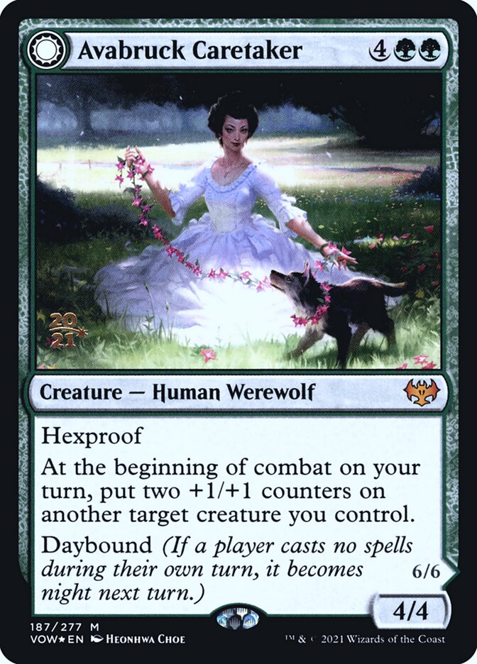 Avabruck Caretaker // Hollowhenge Huntmaster PVOW-187S Innistrad: Crimson Vow Promos Magic card
