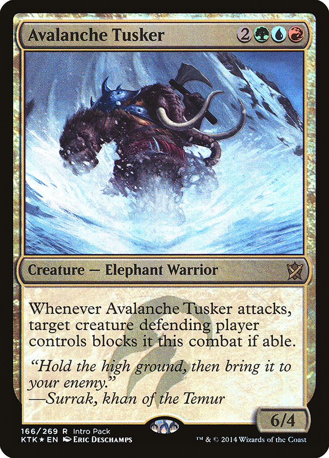Avalanche Tusker PKTK-166 Khans of Tarkir Promos Magic card