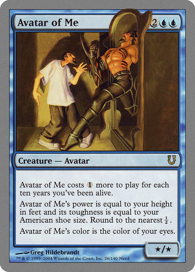 Avatar of Me UNH-26 Unhinged Magic card