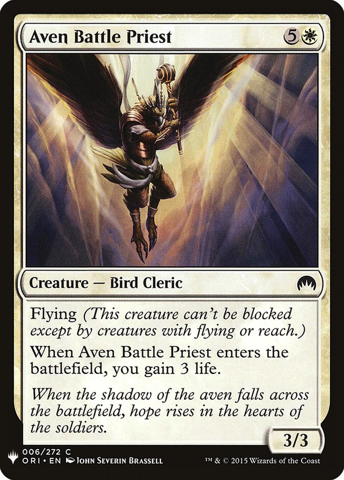 Aven Battle Priest PLST-ORI-6 The List Magic card