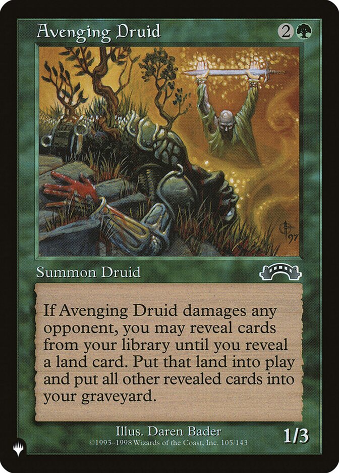 Avenging Druid PLST-EXO-105 The List Magic card