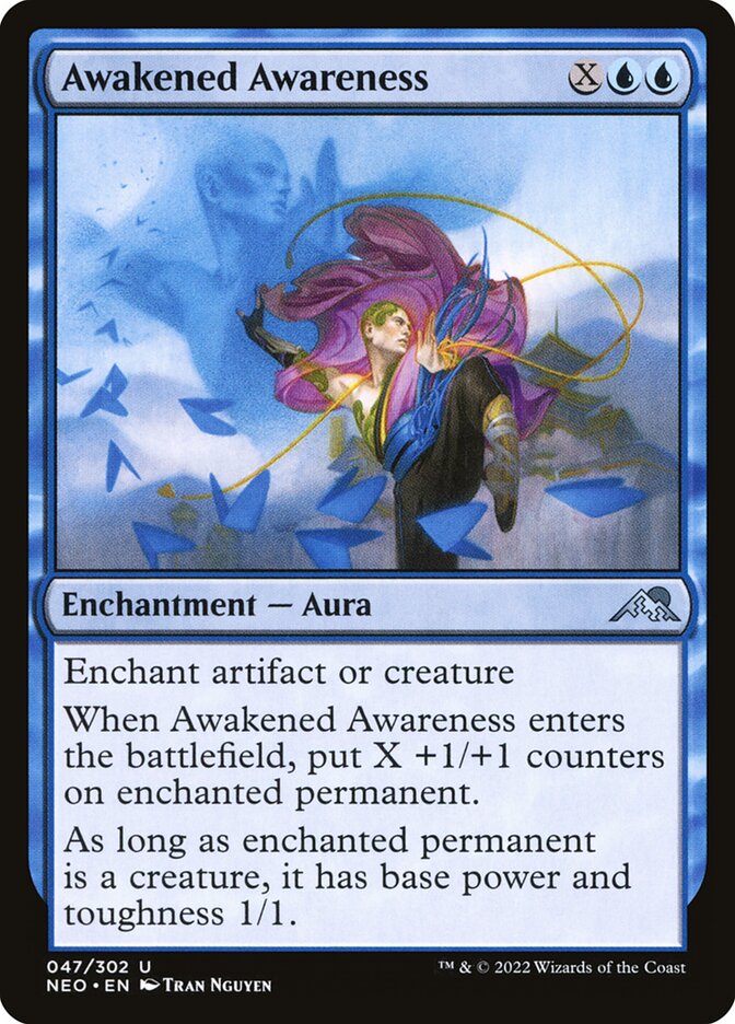 Awakened Awareness NEO-47 Kamigawa: Neon Dynasty Magic card
