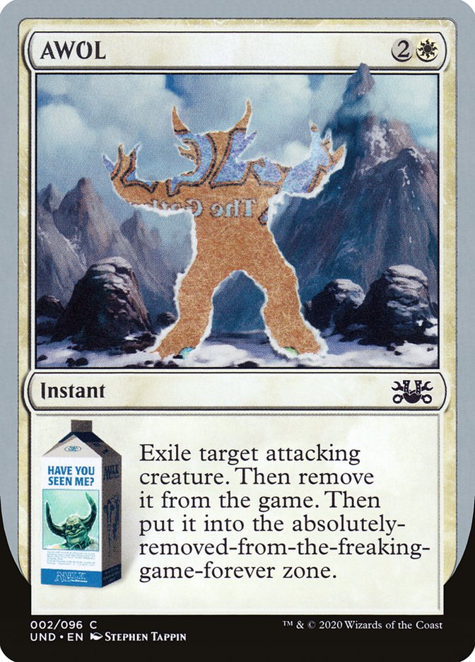 AWOL UND-2 Unsanctioned Magic card
