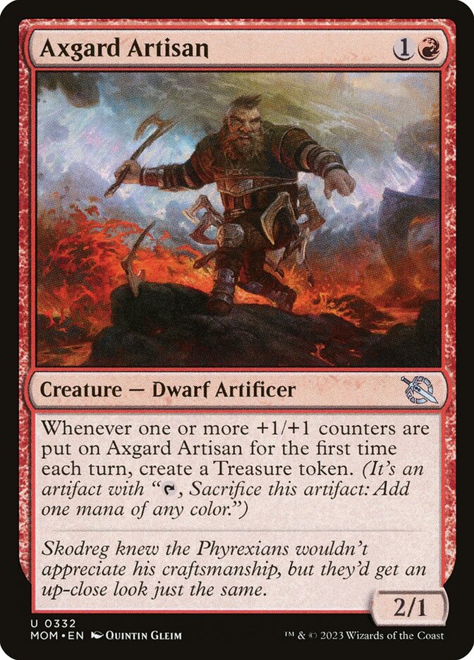 Axgard Artisan MOM-332 March of the Machine Magic card