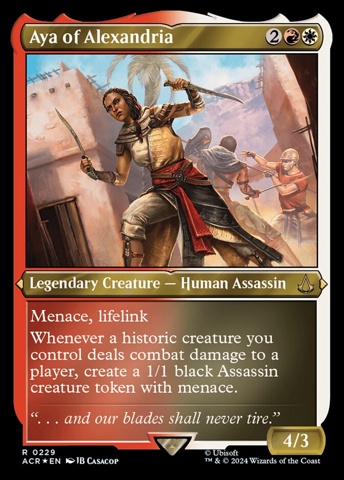 Aya of Alexandria ACR-229 Assassin's Creed Magic card