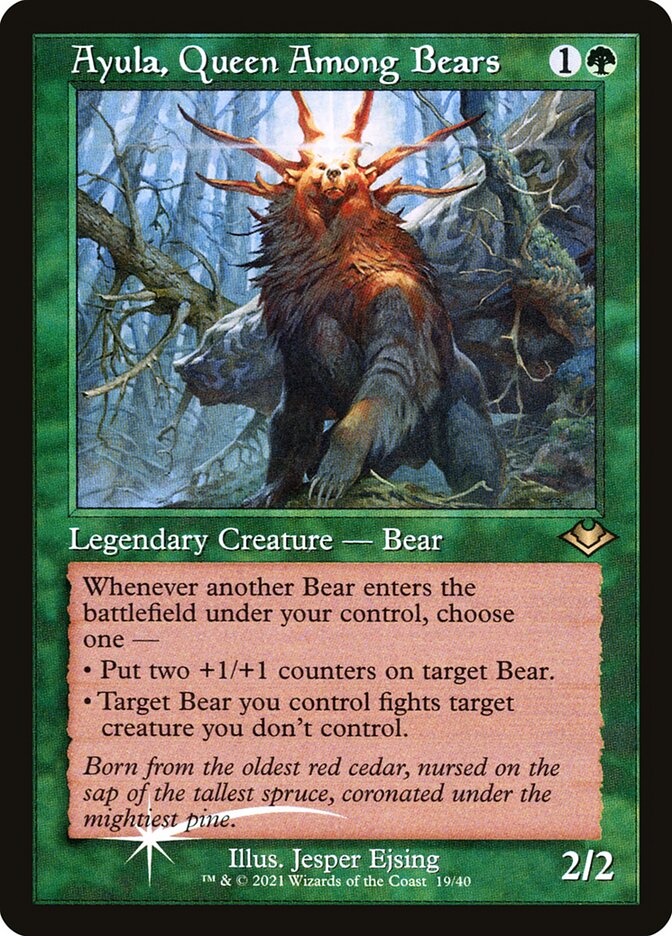 Ayula, Queen Among Bears H1R-19 Modern Horizons 1 Timeshifts Magic card