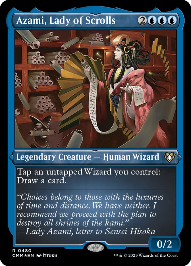 Azami, Lady of Scrolls CMM-480 Commander Masters Magic card