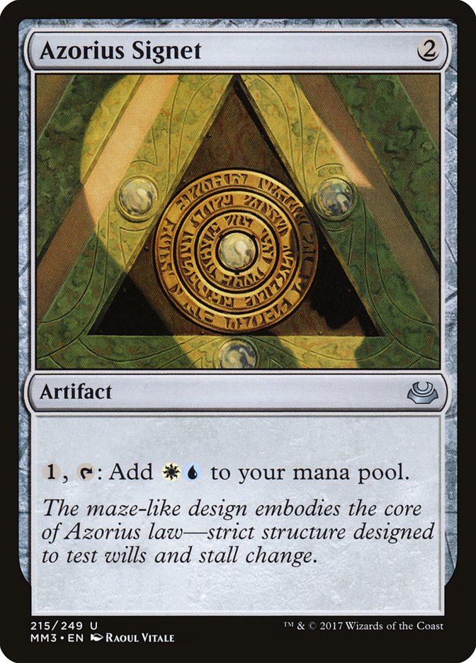 Azorius Signet MM3-215 Modern Masters 2017 Magic card