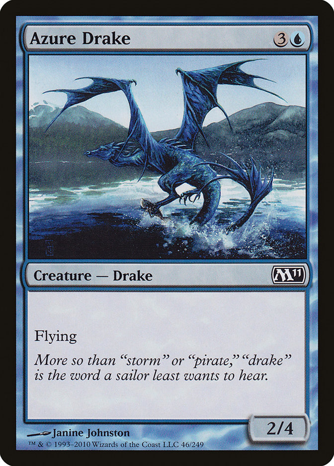 Azure Drake M11-46 Magic 2011 Magic card