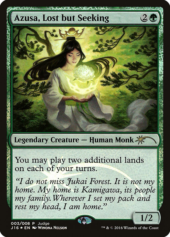 Azusa, Lost but Seeking J16-3 Judge Gift Cards 2016 Magic card