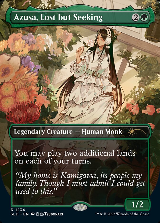 Azusa, Lost but Seeking SLD-1234 Secret Lair Drop Magic card