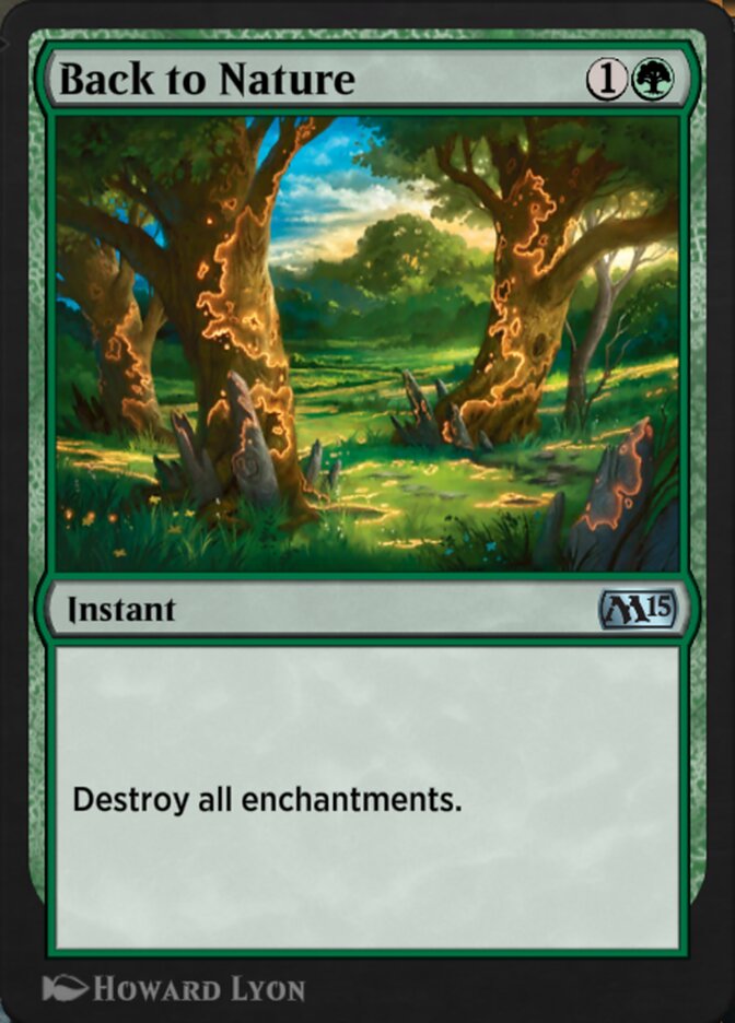 Back to Nature EA1-12 Explorer Anthology 1 Magic card