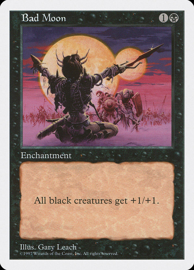 Bad Moon 5ED-142 Fifth Edition Magic card
