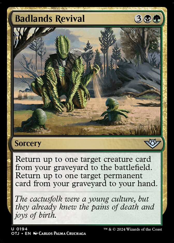 Badlands Revival OTJ-194 Outlaws of Thunder Junction Magic card