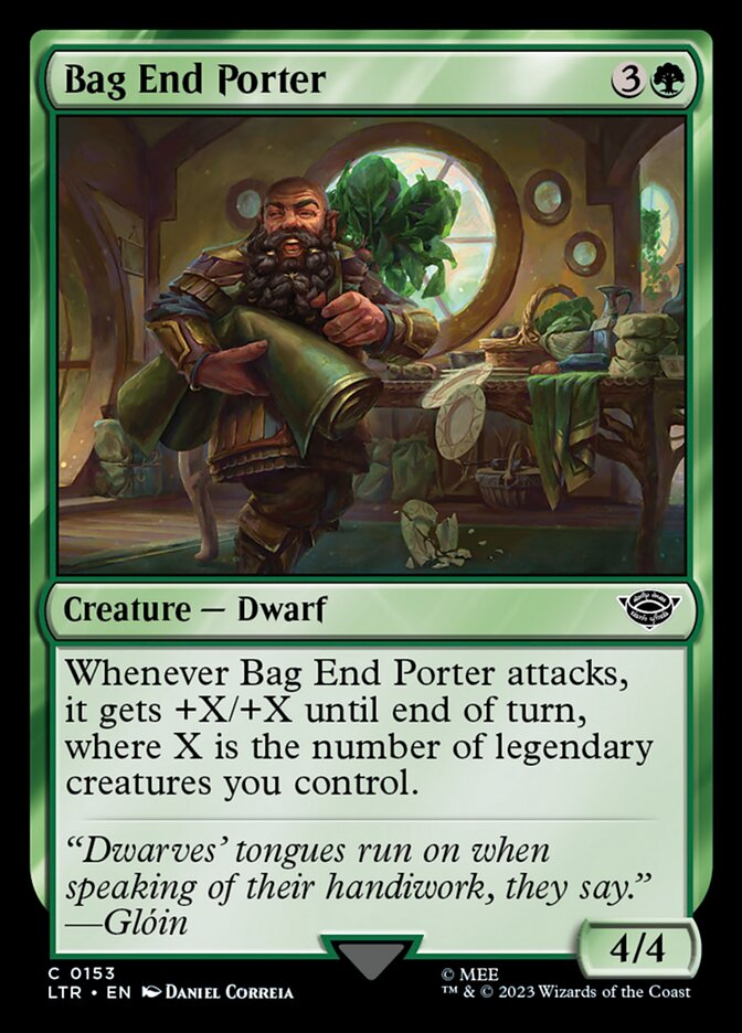 Bag End Porter LTR-153 The Lord of the Rings: Tales of Middle-earth Magic card