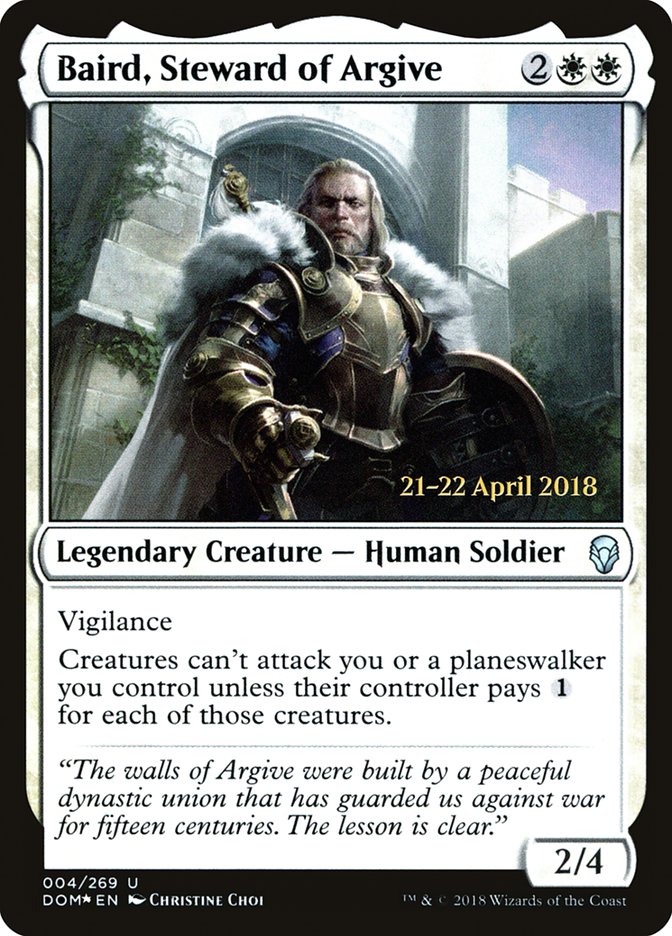 Baird, Steward of Argive PDOM-4S Dominaria Promos Magic card