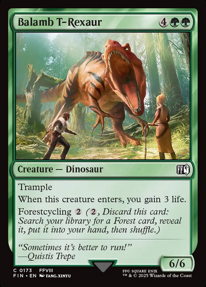 Balamb T-Rexaur FIN-173 Final Fantasy Magic card