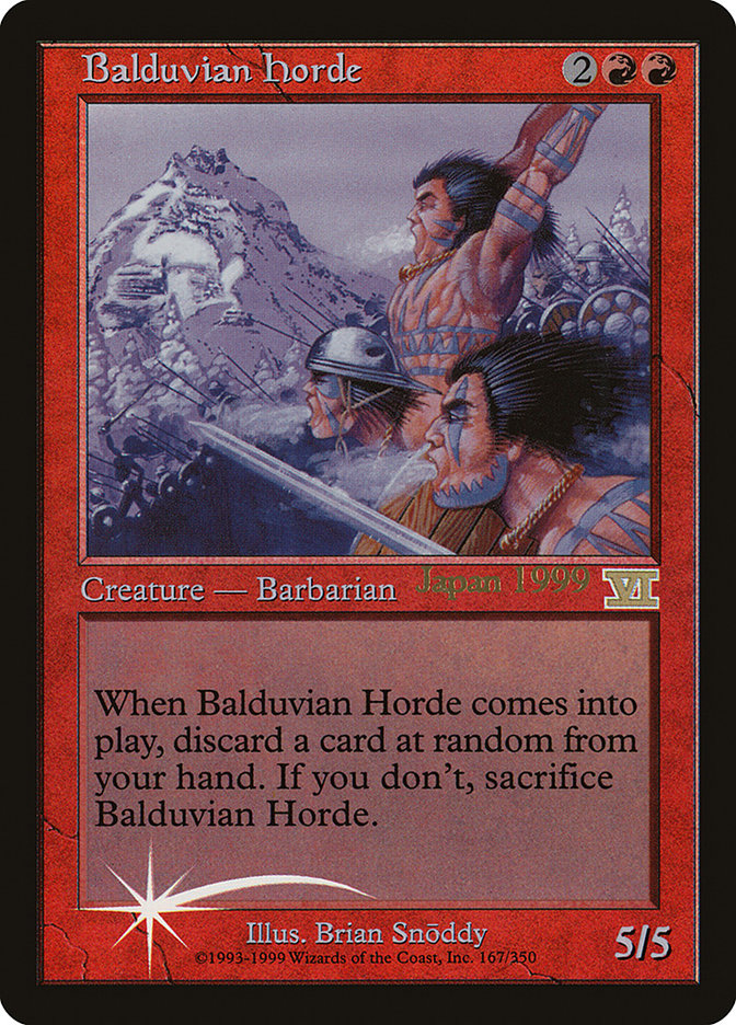 Balduvian Horde PWOR-1 World Championship Promos Magic card