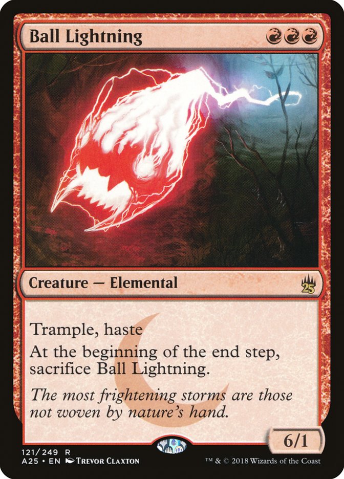 Ball Lightning A25-121 Masters 25 Magic card