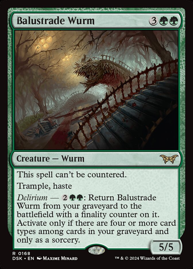 Balustrade Wurm DSK-168 Duskmourn: House of Horror Magic card