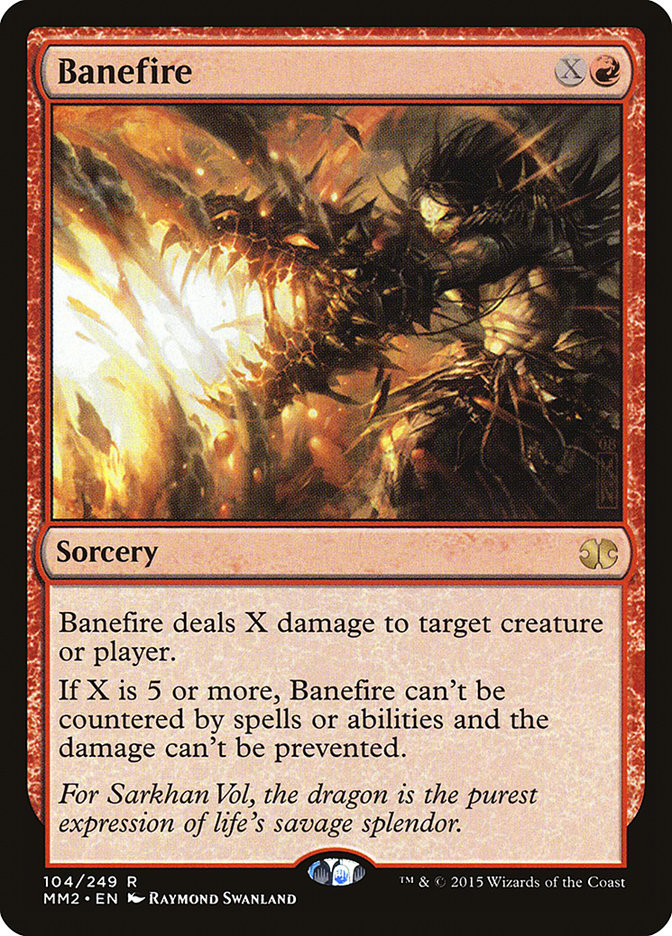 Banefire MM2-104 Modern Masters 2015 Magic card