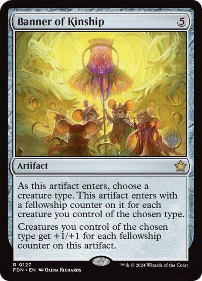 Banner of Kinship PFDN-127P Foundations Promos Magic card