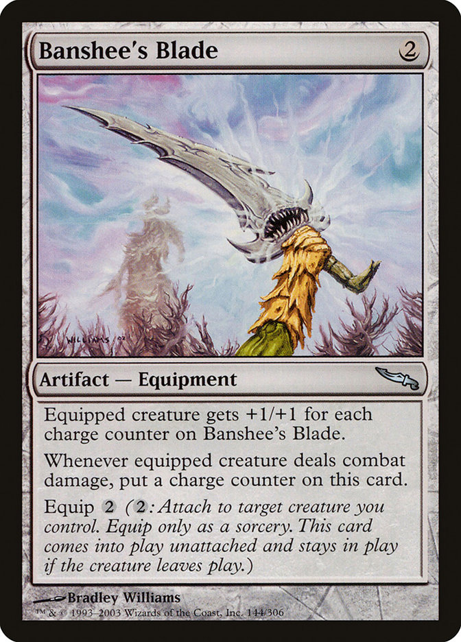 Banshee's Blade MRD-144 Mirrodin Magic card