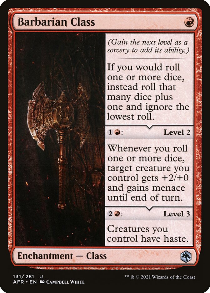 Barbarian Class AFR-131 Adventures in the Forgotten Realms Magic card