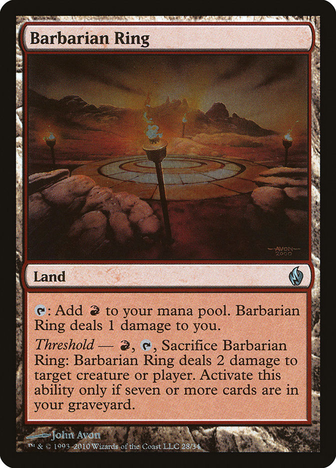 Barbarian Ring PD2-28 Premium Deck Series: Fire and Lightning Magic card