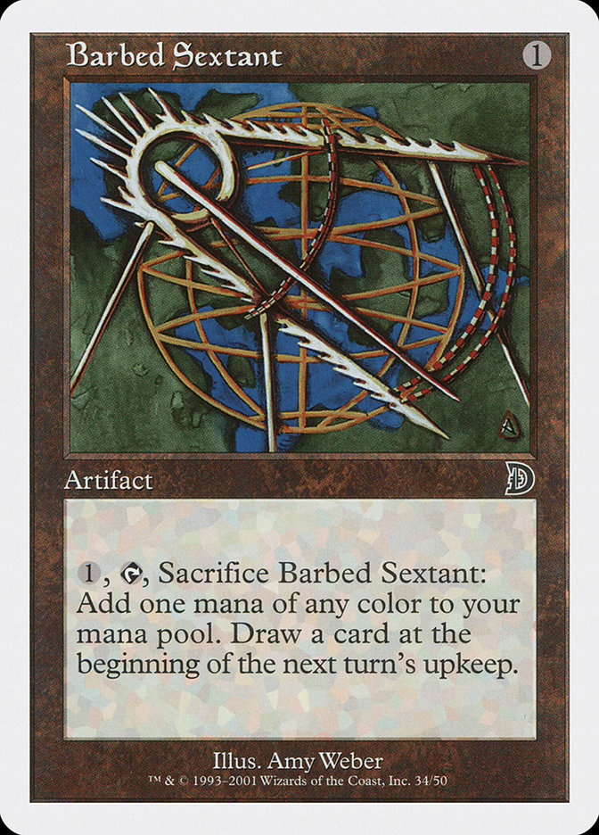 Barbed Sextant DKM-34 Deckmasters Magic card