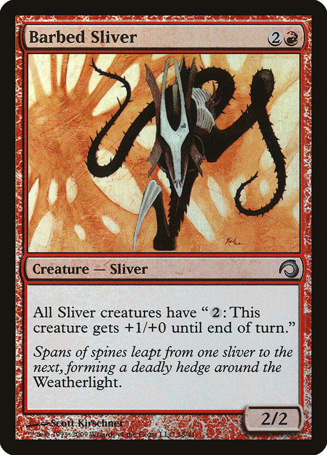 Barbed Sliver H09-18 Premium Deck Series: Slivers Magic card