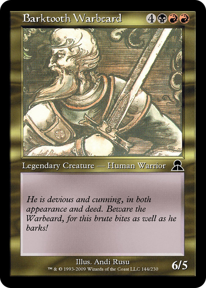 Barktooth Warbeard ME3-144 Masters Edition III Magic card