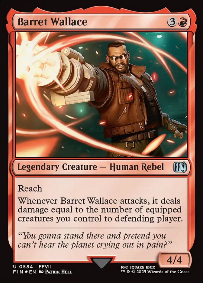 Barret Wallace FIN-584 Final Fantasy Magic card