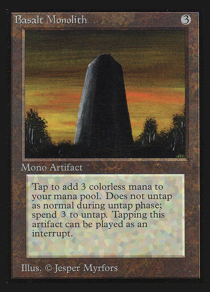 Basalt Monolith CED-232 Collectors' Edition Magic card