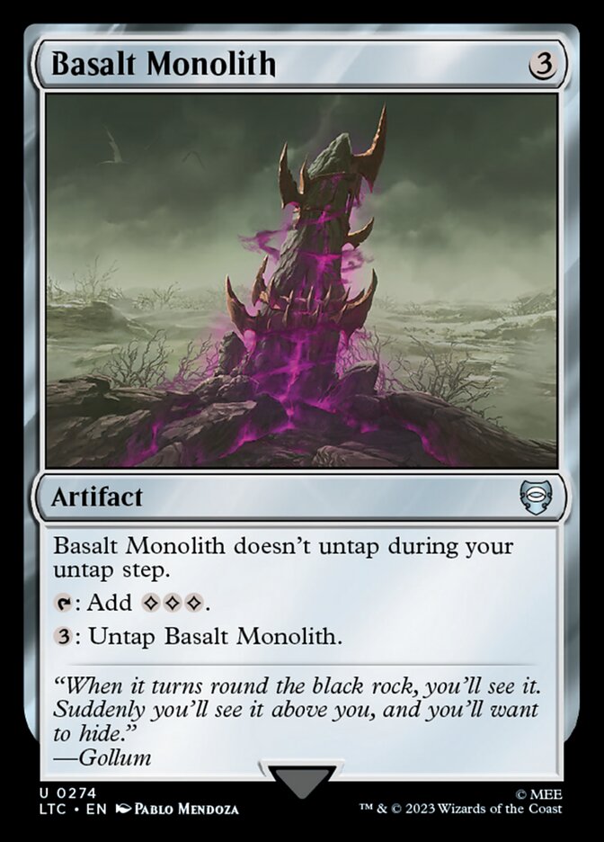 Basalt Monolith LTC-274 Tales of Middle-earth Commander Magic card