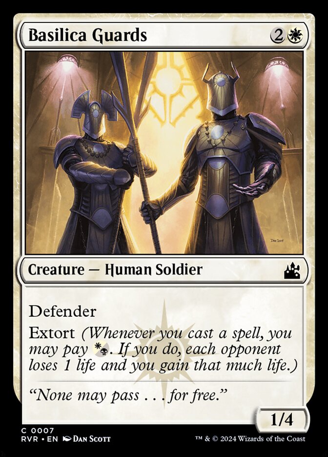 Basilica Guards RVR-7 Ravnica Remastered Magic card