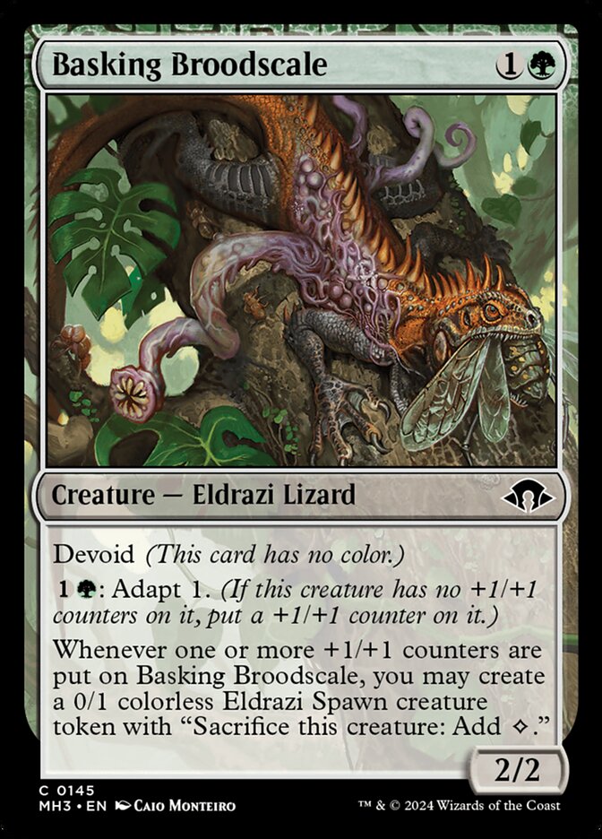 Basking Broodscale MH3-145 Modern Horizons 3 Magic card