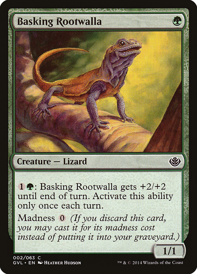 Basking Rootwalla GVL-2 Duel Decks Anthology: Garruk vs. Liliana Magic card