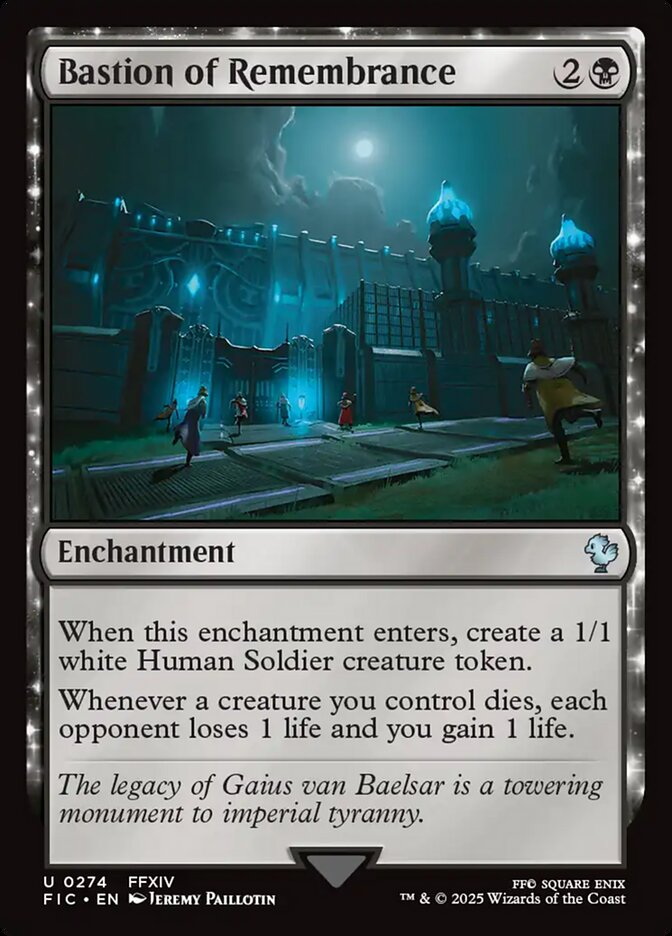 Bastion of Remembrance FIC-274 Final Fantasy Commander Magic card