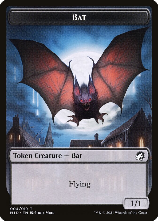 Bat TMID-4 Innistrad: Midnight Hunt Tokens Magic card