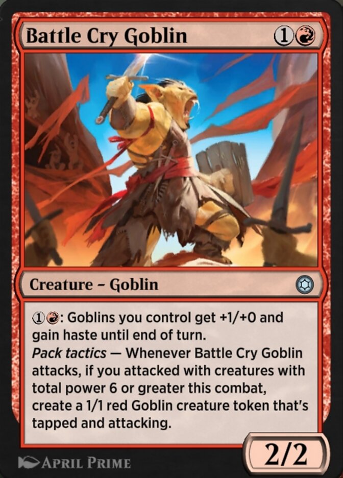 Battle Cry Goblin HBG-175 Alchemy Horizons: Baldur's Gate Magic card