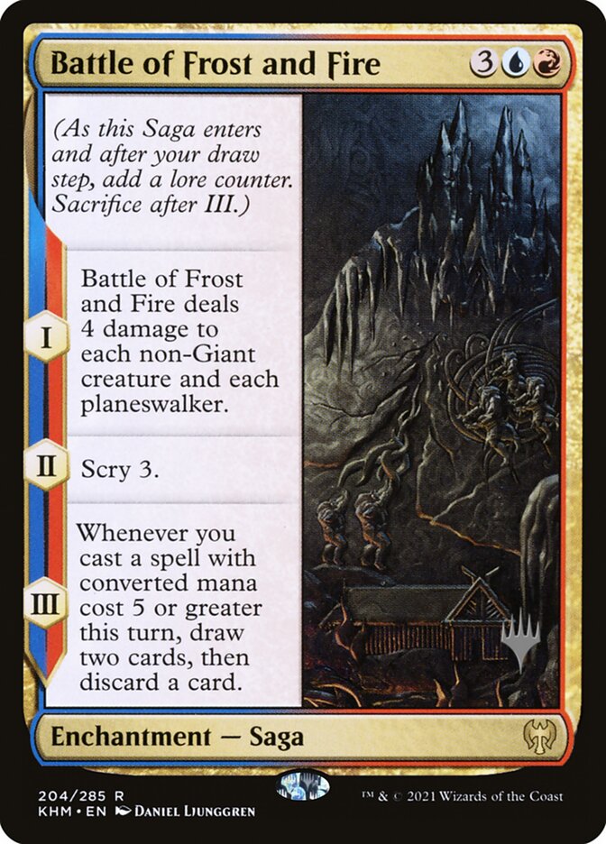 Battle of Frost and Fire PKHM-204P Kaldheim Promos Magic card